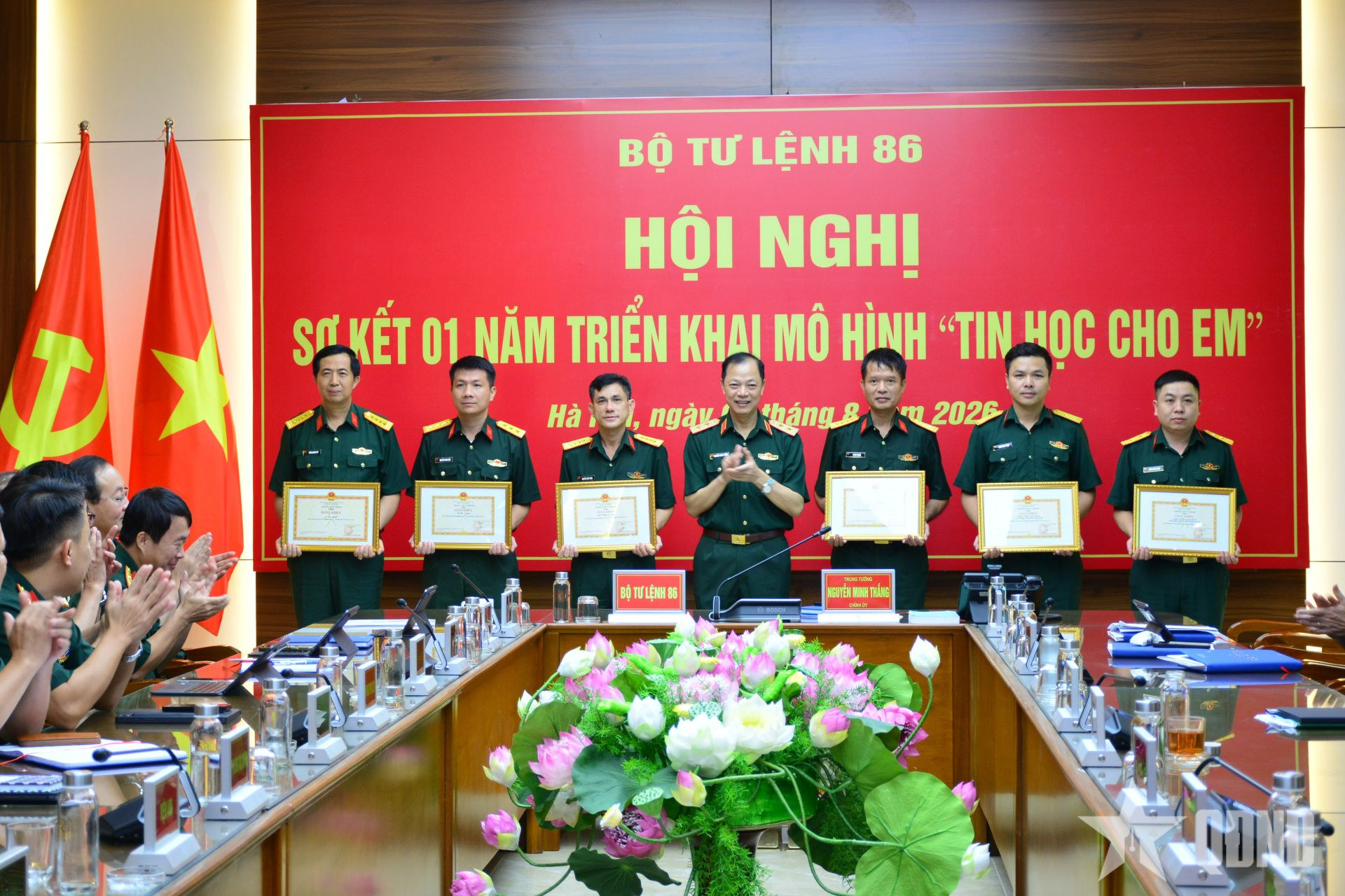 Bộ tư lệnh 86 sơ kết 1 năm triển khai thực hiện mô hình “Tin học cho em”